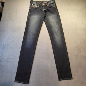Buffalo David Bitton Womens 26 Jeans Fellow Skinny Stretch Distressed Denim